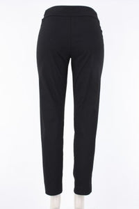 Velvet Dot Pull-On Pant in Black by Krazy Larry Style P-507