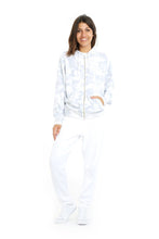 Load image into Gallery viewer, Denver Zip Hoodie in White Camo by Lazy Pants
