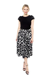 Mrs Maisel Tulip Skirt in Black and White by Julie Brown