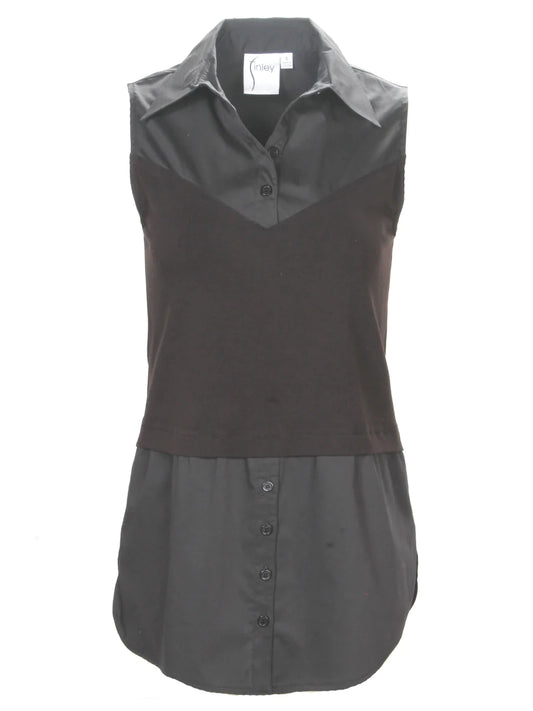 Layering Tank in Black by Finley