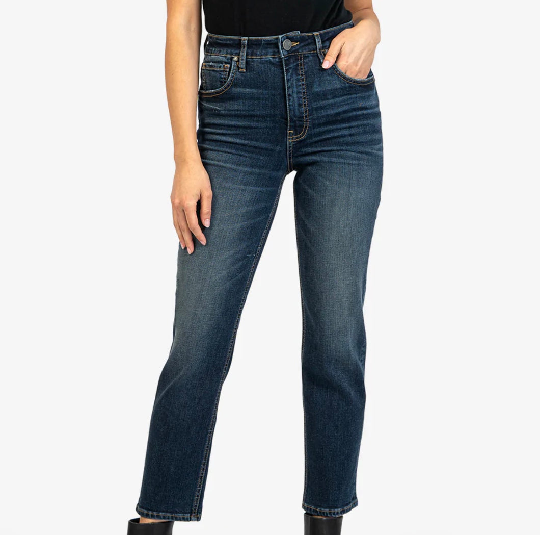 Elizabeth High Rise Fab Ab Straight Leg Jean in Resounding Wash by Kut from the Kloth