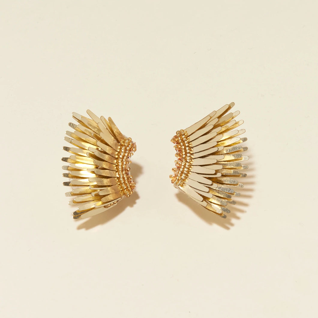 Mini Madeline Earrings Gold by Mignonne Gavigan