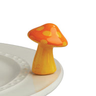 Funky Fungi Orange Mushroom Mini Accessory by Nora Fleming