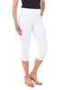 Crop Pant in White by Krazy Larry Style P-511