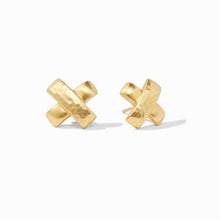 Load image into Gallery viewer, Catalina X Stud Earring Gold by Julie Vos
