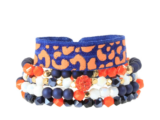 Gameday NFL Stack Bracelets in Sunset by Erimish