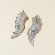 Metallic Madeline Earrings in Silver by Mignonne Gavigan