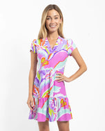 Ginger Dress Mod Floral Seamist by Jude Connally