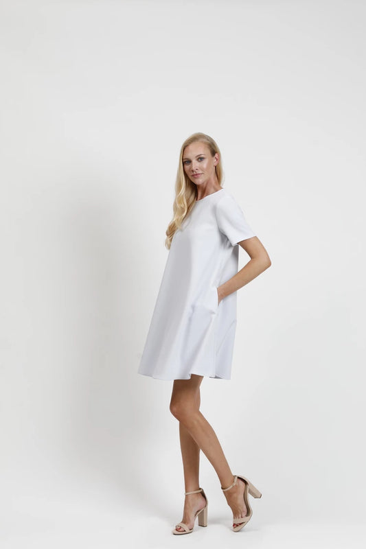 Tee Shirt Dress in Sky Blue by Estelle and Finn