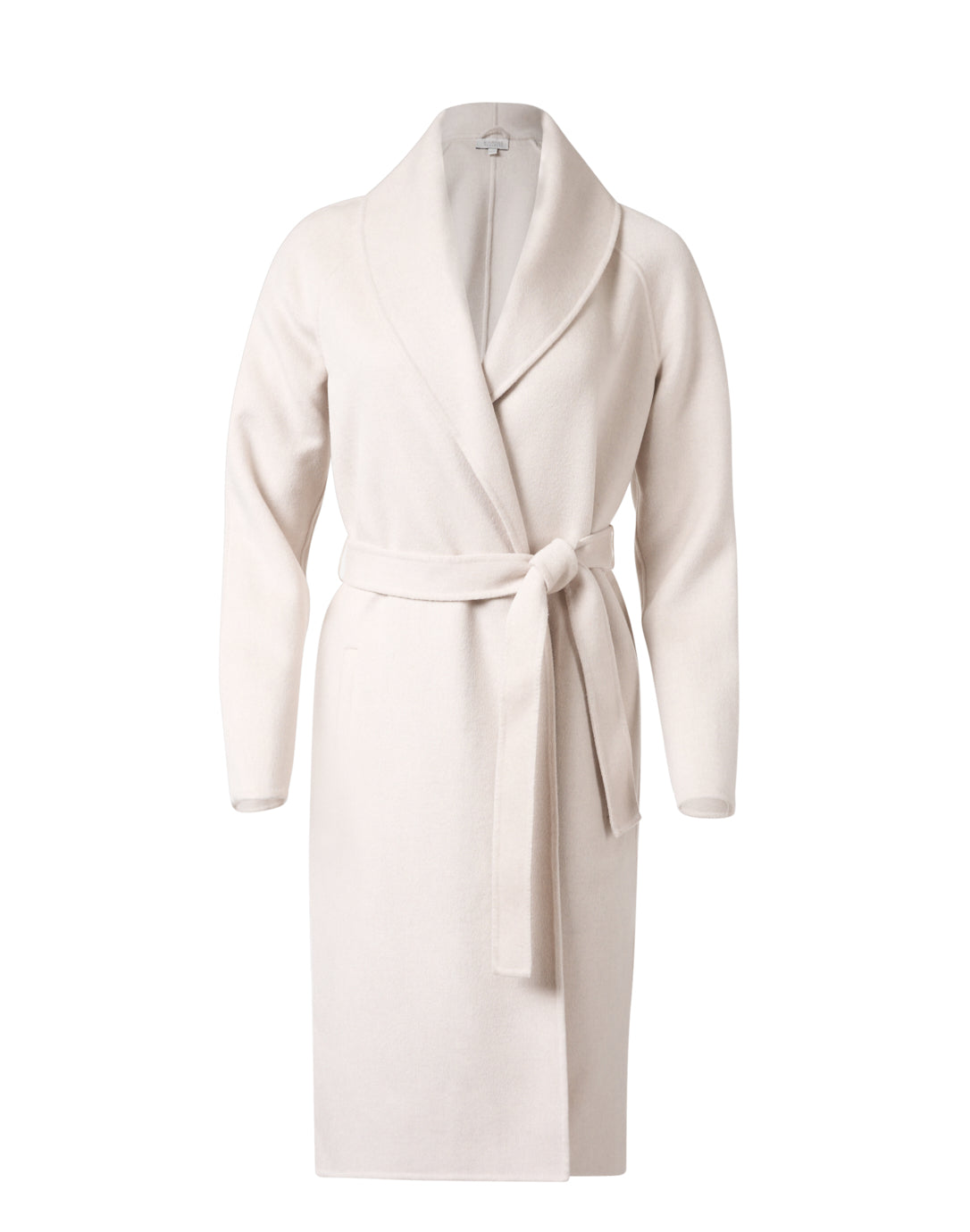 Beige Wool Cashmere Coat by Kinross