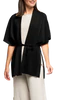 Melinda Belted Dropped Shoulder Cardigan in Black by Biana