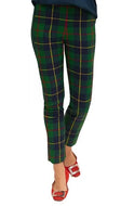 Gripeless Pull On Pant - Plaidly Cooper in Green Plaid Multi by Gretchen Scott