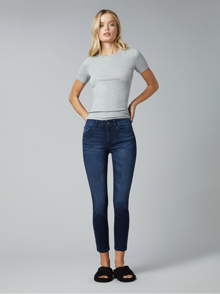 Florence Skinny Mid-Rise Instasculpt Crop in Morgana by DL 1961
