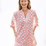 Vail Tunic Pink Broken Circles by Tizzie