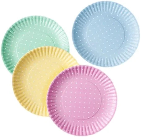 (Set of 4) Luncheon Plates Melamine Dinnerware