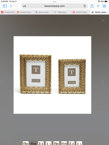 Gold Frame 4x6 by Twos Company