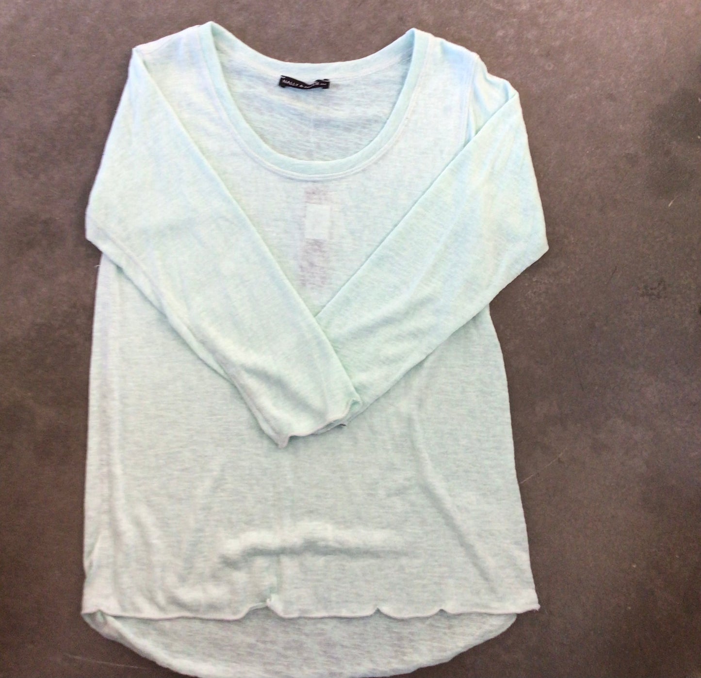 Round Neck 3/4 Sleeve Top by Nally and Millie