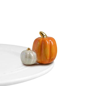 Pumpkin Spice (Orange/White Pumpkin) Mini Accessory by Nora Fleming