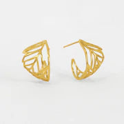 Foliole Huggie Hoop Earring by DeanDavidson