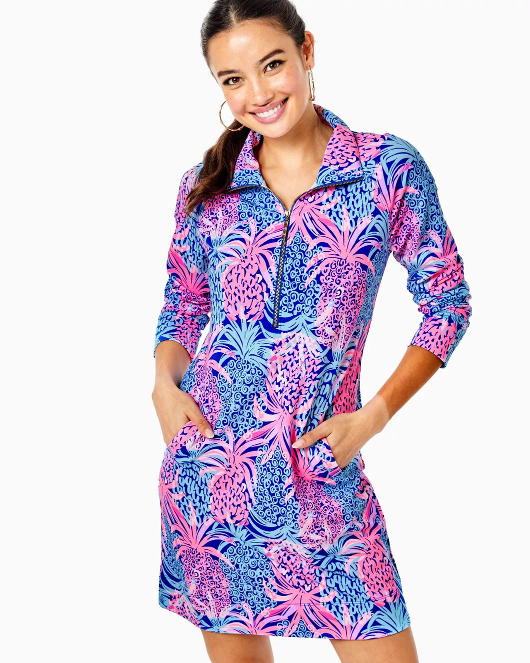 UPF 50+ Borealis Blue Tropic Down Low by Lilly Pulitzer