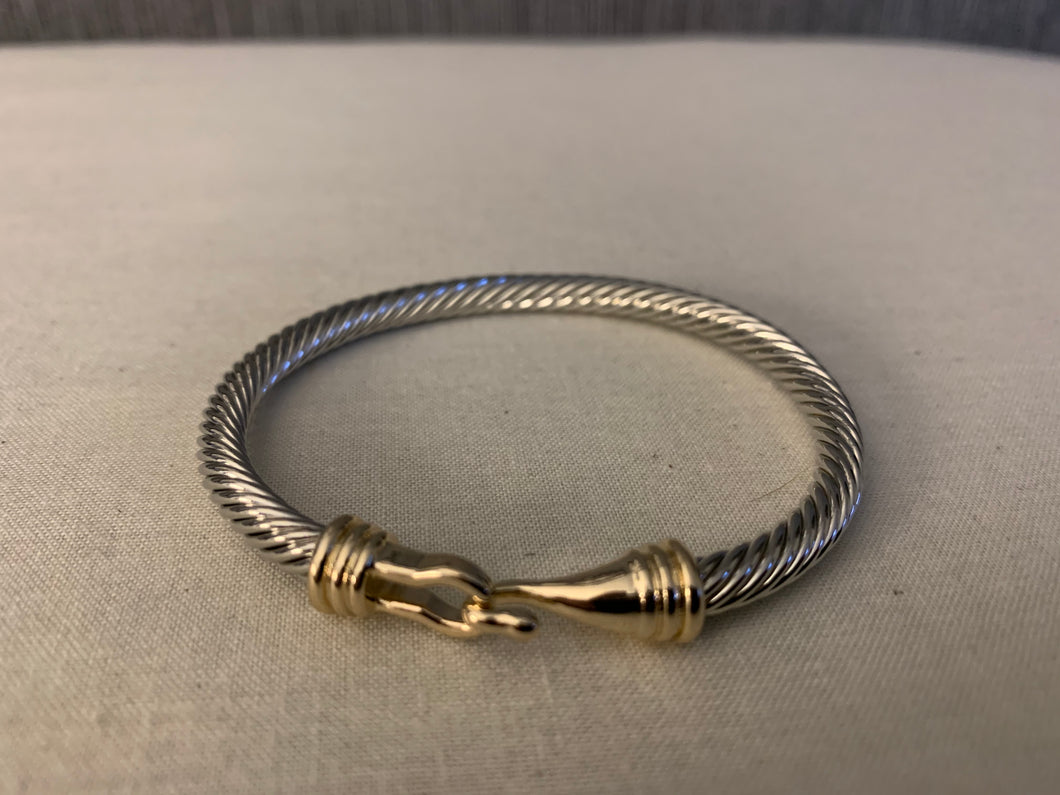 Small Silver Hook Bracelet