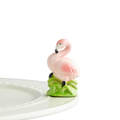 Tickled Pink Flamingo Mini Accessory by Nora Fleming