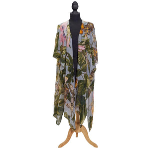 Marianne North Chili Plant Long Kimono by One Hundred Stars