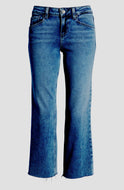 Sloane Crop Modern Low Rise Slim Jeans in Soleil by Paige