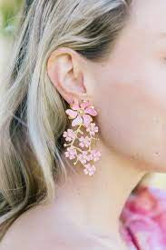 Daphne Earring Pink CLIP by Lisi Lerch