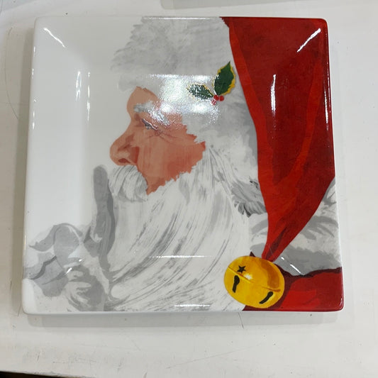 Yuletide Santa Ceramic Plate