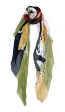 Load image into Gallery viewer, Vintage Locale Mount St Michel Scarf by Blue Pacific
