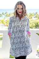 Vail Tunic with Picasso Print by Dizzy Lizzie