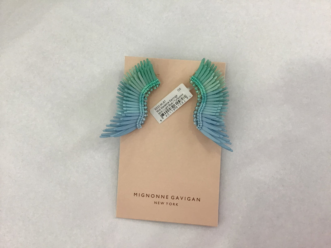 Midi Madeline Earrings in Mint/Light Blue/Turquoise by Mignonne Gavigan