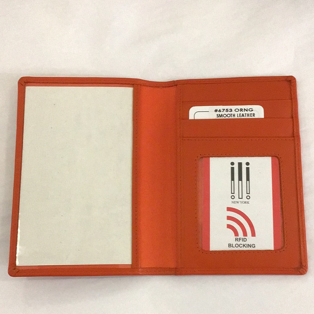 Vaccine Passport Wallet Orange