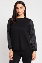 Load image into Gallery viewer, Sparkle and Shine Knitted Front Combo in Black by Peace of Cloth
