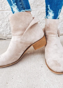 Spill the Tea Bootie in Beige by Corky’s
