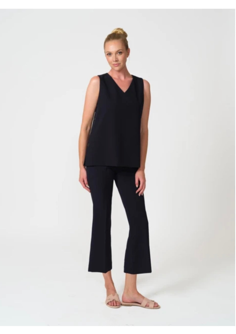 Pull on Crop Flare in Navy by Estelle and Finn