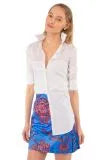 Sleek Voile Top in White by Gretchen Scott