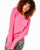 Fairley Cashmere Sweater in Coral Sands