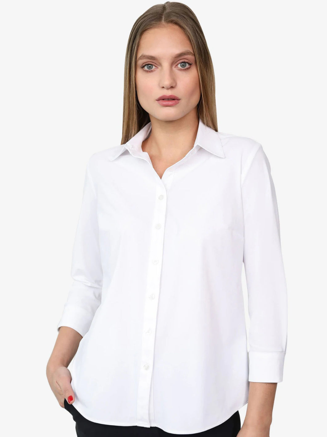 The Diane Blouse in white by Ameliora