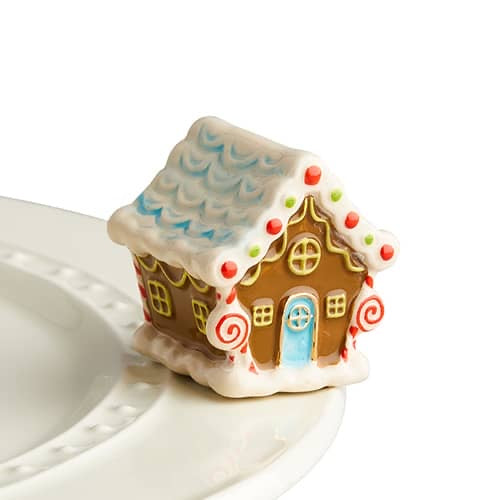 Candyland Lane Gingerbread House Mini Accessory by Nora Fleming A218