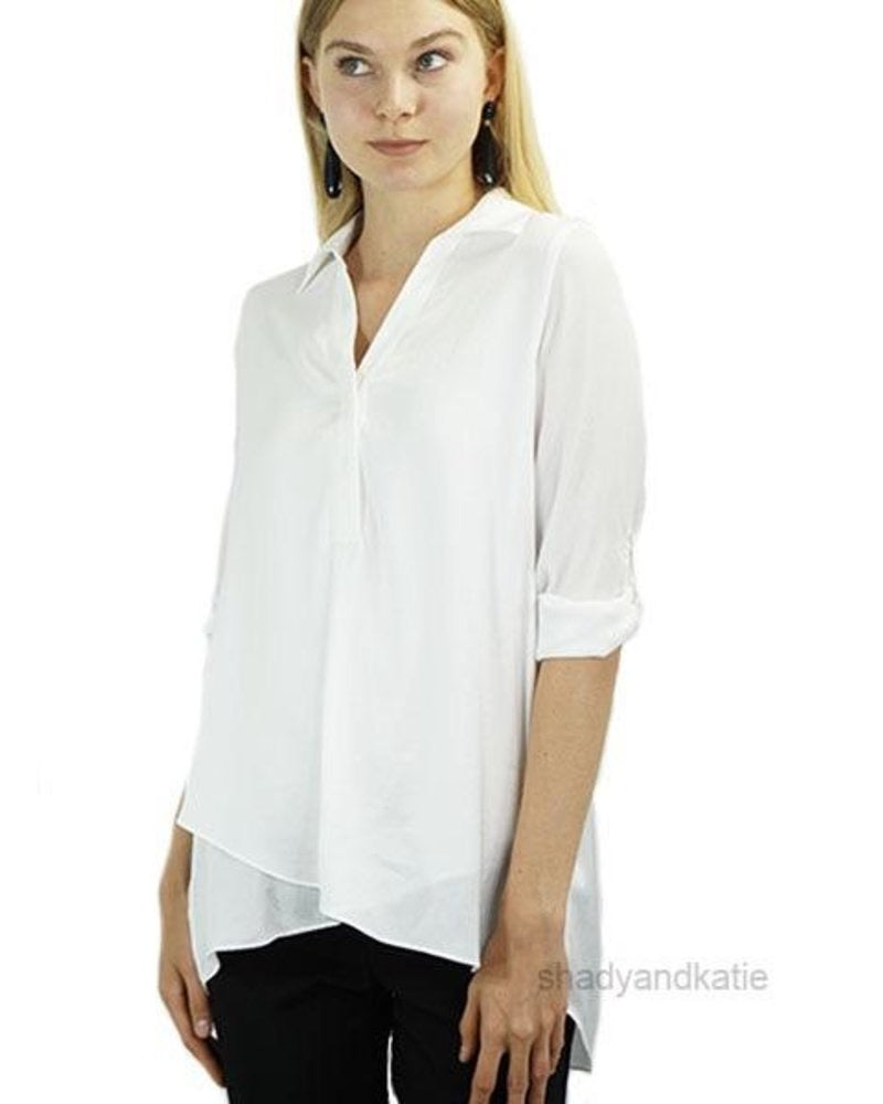 Airflow Blouse in White by Renuar