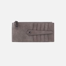 Load image into Gallery viewer, Linn Credit Card Wallet in Titanium by Hobo Handbags
