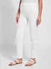 Denim Straight Leg Jean in White by Lysse 6176