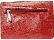 Euro Slide Leather Passport Wallet in Rio Red by Hobo Bags