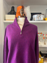 Load image into Gallery viewer, Zip Mock Neck Tunic in Black Cherry by Kinross
