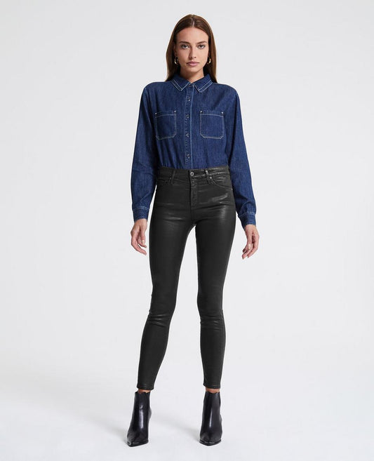 Farrah Ankle Skinny Super Black by AG Denim LSS1777