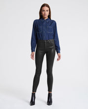 Load image into Gallery viewer, Farrah Ankle Skinny Super Black by AG Denim LSS1777
