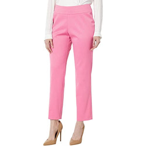 Pull On Pique Pant in Pink by Krazy Larry Style P-807