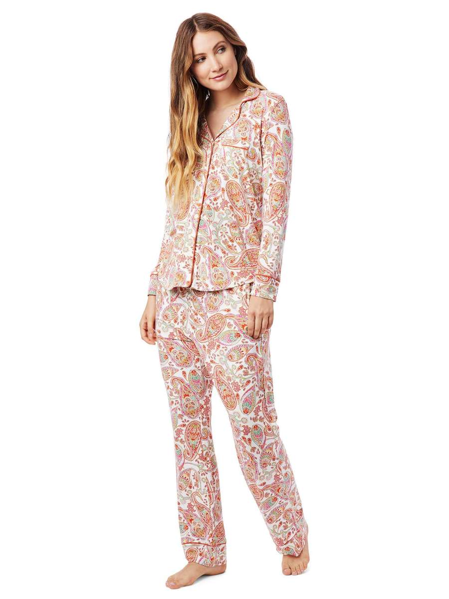 Paisley Park Pima Knit Long Sleeve Pajama by The Cat’s Pajamas